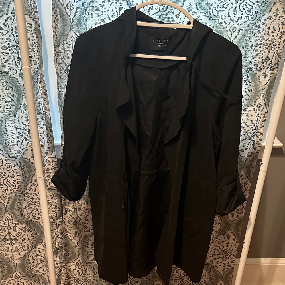 Love Tree Elegant Black Coat